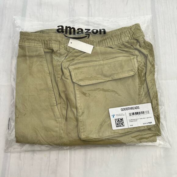 Goodthreads Men's 7" Utility Short Light Olive Size Large - Picture 14 of 15